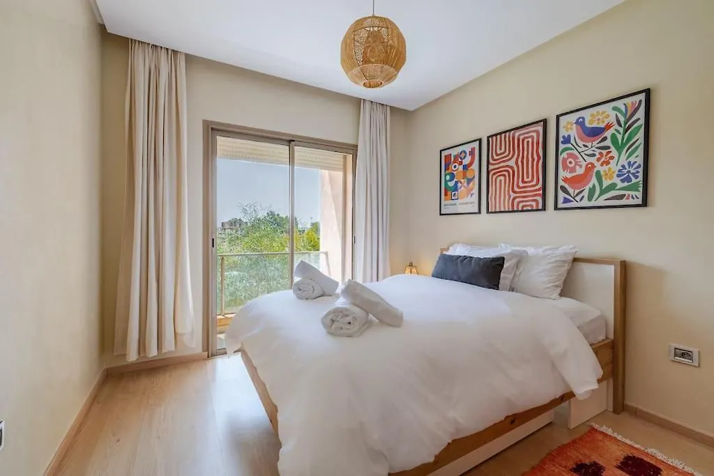 New And Renovated Appartment-Prestigia-Pool-Parking Marakeş Daire